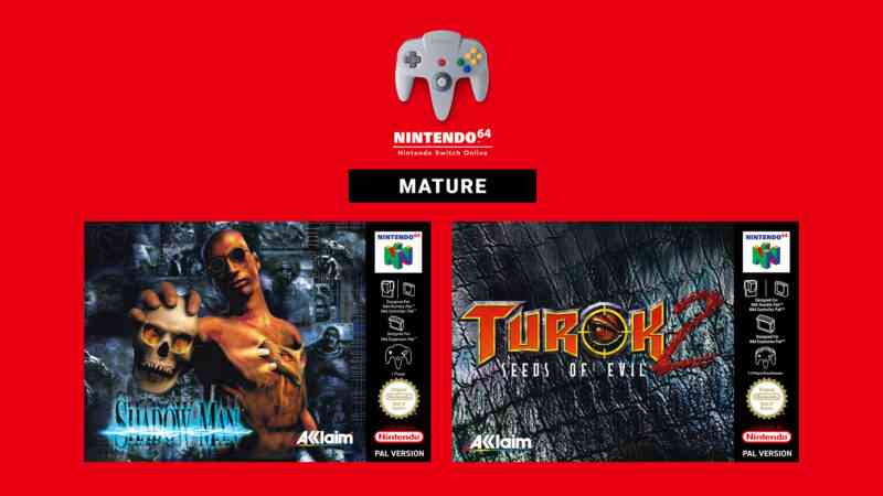 Shadow Man i Turok 2 dołączają do 'dojrzałej’ kolekcji N64 na Switch Online