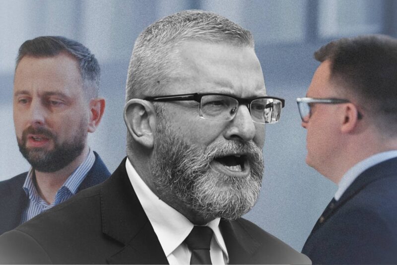 Zaskakująca pozycja Brauna w nowym sondażu. W tle dramat Hołowni i Kosiniaka-Kamysza