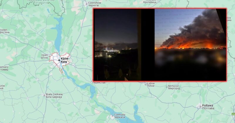 Nocny zmasowany atak Rosji na Kijów. Osoby ranne i duże zniszczenia