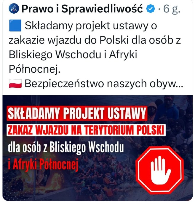 PiS chce zakazu wjazdu z konkretnych krajów. Zamieszanie z wpisem partii