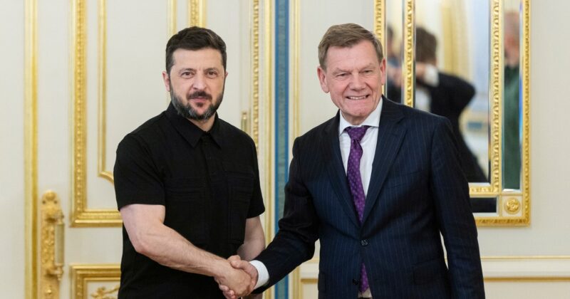Szef niemieckiej dyplomacji w Kijowie. Krytykował Olafa Scholza, ale sam też nie przywiózł Ukraińcom taurusów