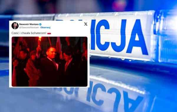 Policja chce ścigać Mentzena za odpalenie racy