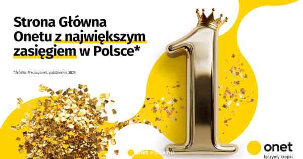 Strona główna Onetu numerem jeden. Jesteśmy też liderem w kategorii „Informacje i publicystyka”