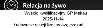 Wyścig kwalifikacyjny GP Makau – jedzie Kucharczyk 